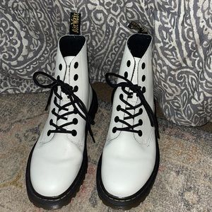 COPY - white doc martens size 8